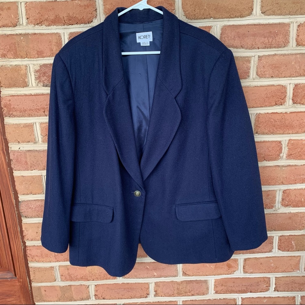 Koret wool blazer navy blue